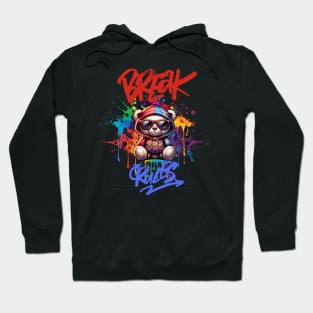 A Cool and Rebel Teddy Bear Hoodie